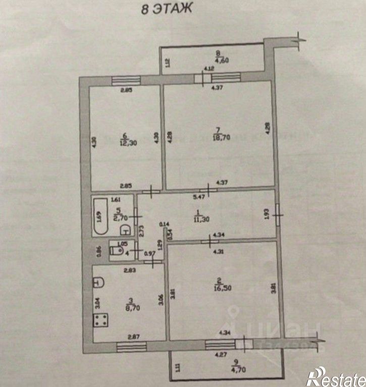 3-комн квартира Полынковская улица, 65В к2,  д. 65В к2