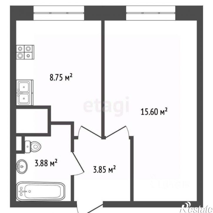 1-комн квартира ул Магистральная, 39 5,  д. 39 5,  к. 5