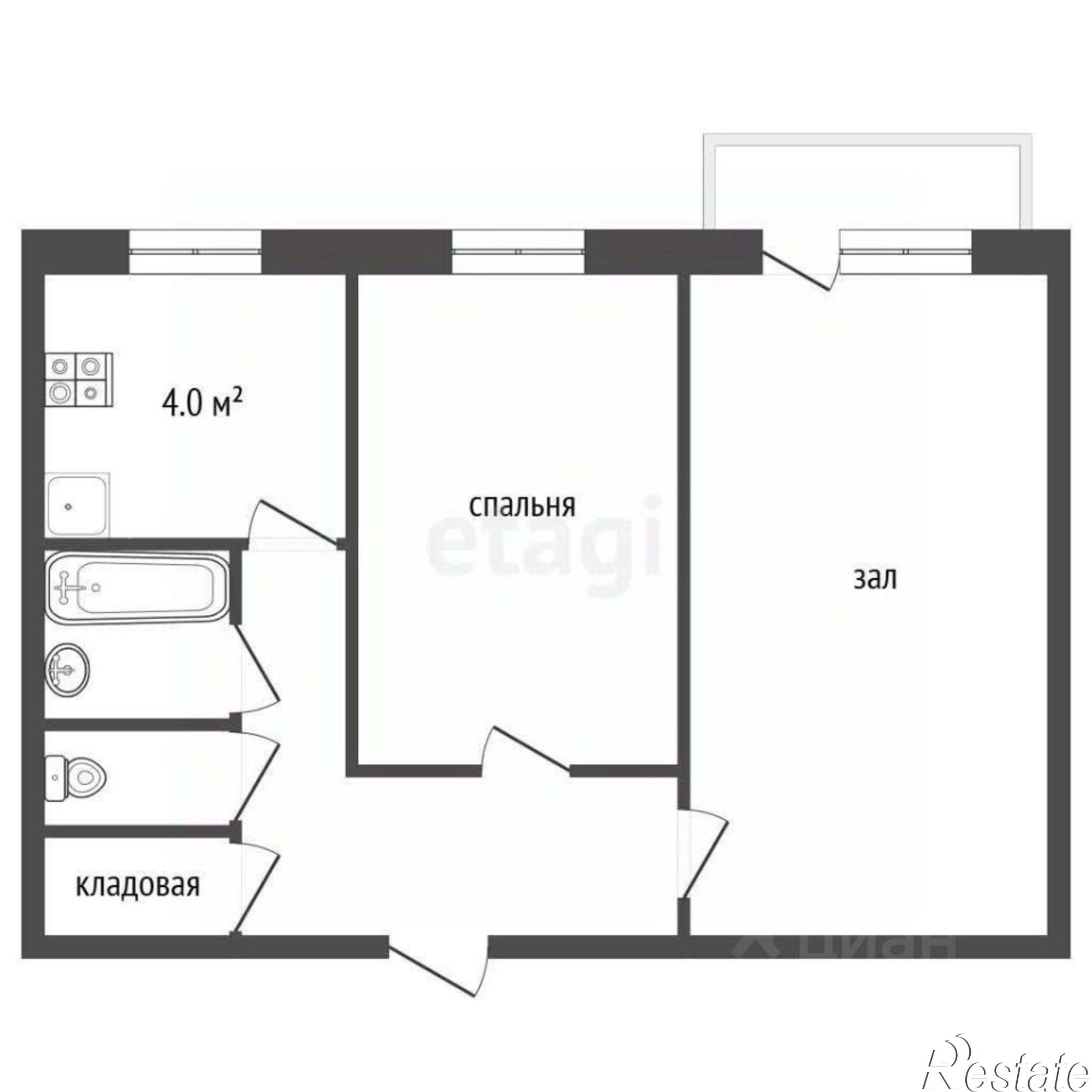 Купить квартиру за 3 900 000 рублей на улица Бориса Васильева, 6