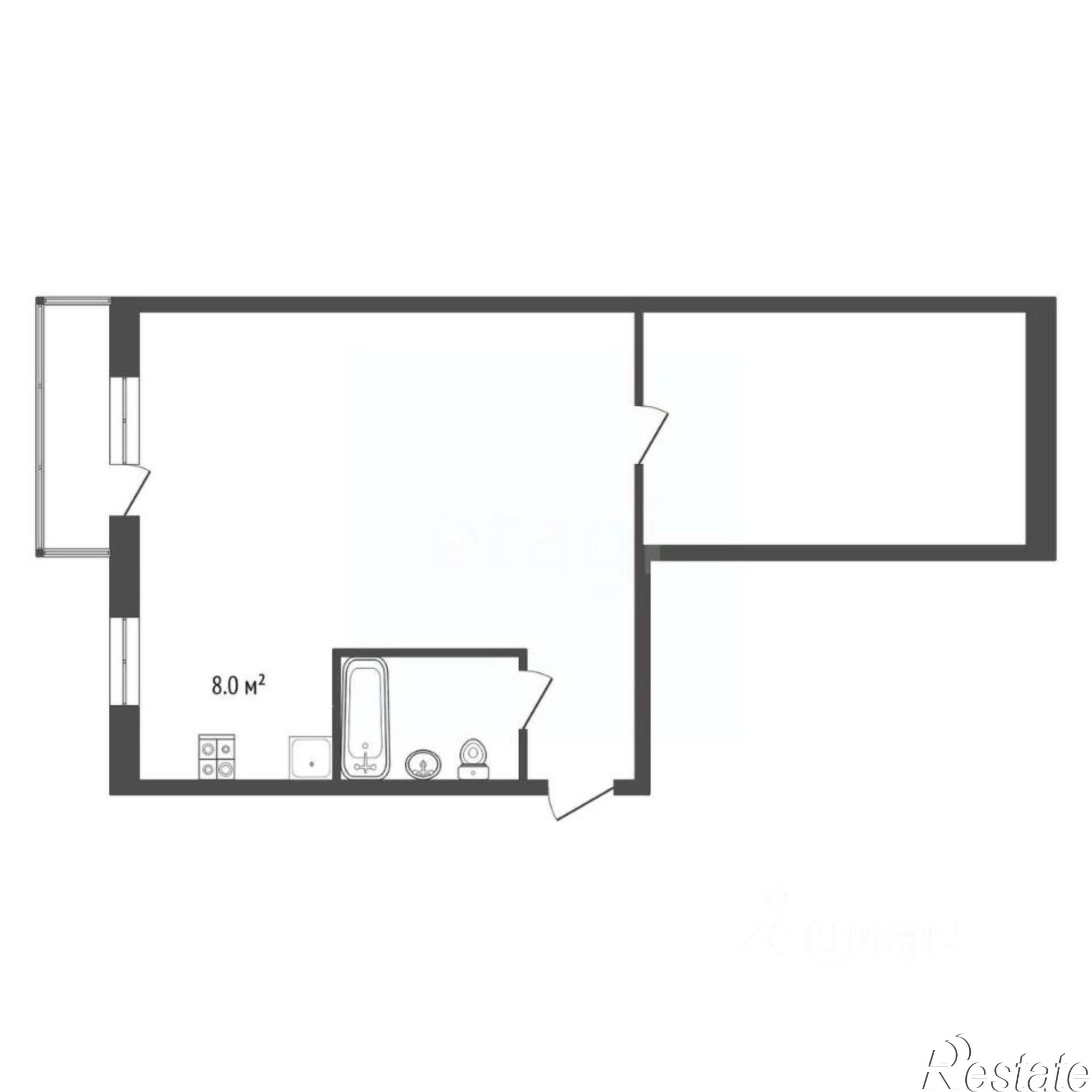 Купить квартиру за 4 250 000 рублей на улица Бориса Васильева, 20