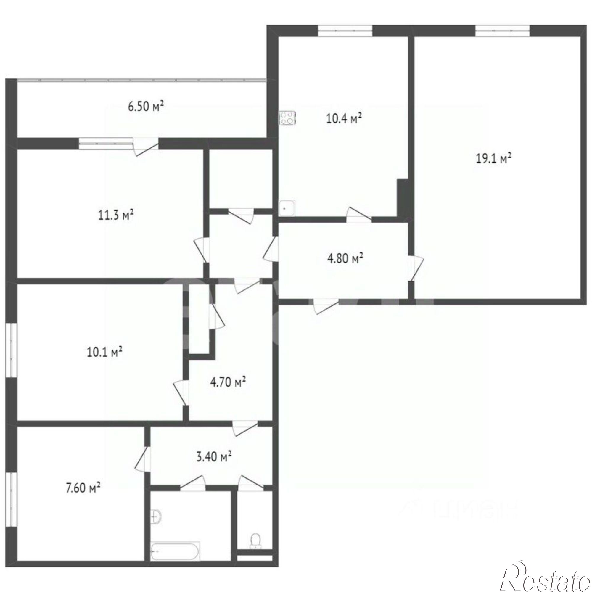 Купить квартиру за 6 400 000 рублей на улица Карла Маркса, 46