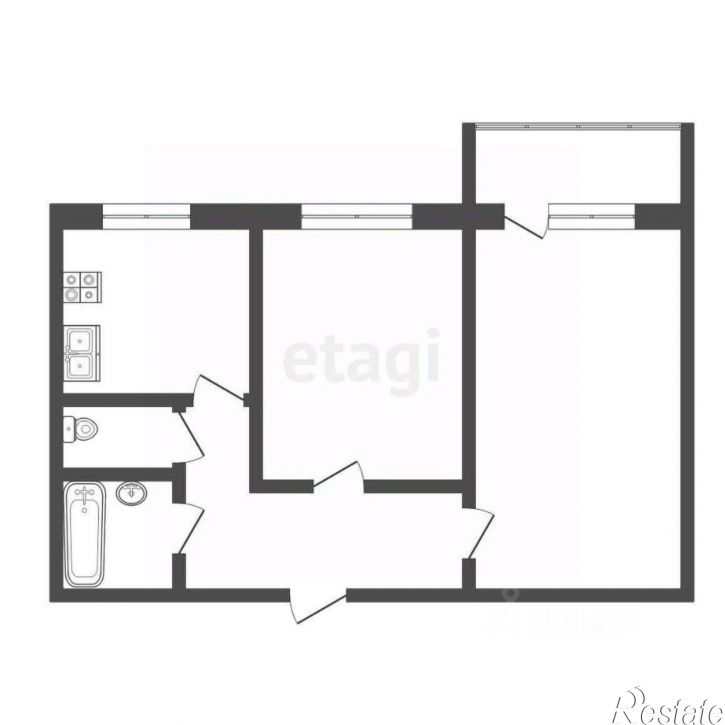 2-комн квартира Пионерская улица, 14А,  д. 14А