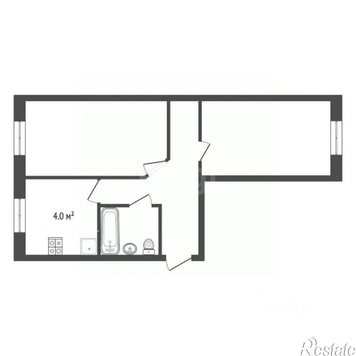 2-комн квартира улица Новикова-Прибоя, 36,  д. 36