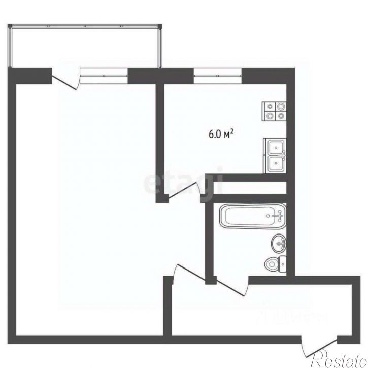 1-комн квартира улица Подвойского, 10/1,  д. 10/1