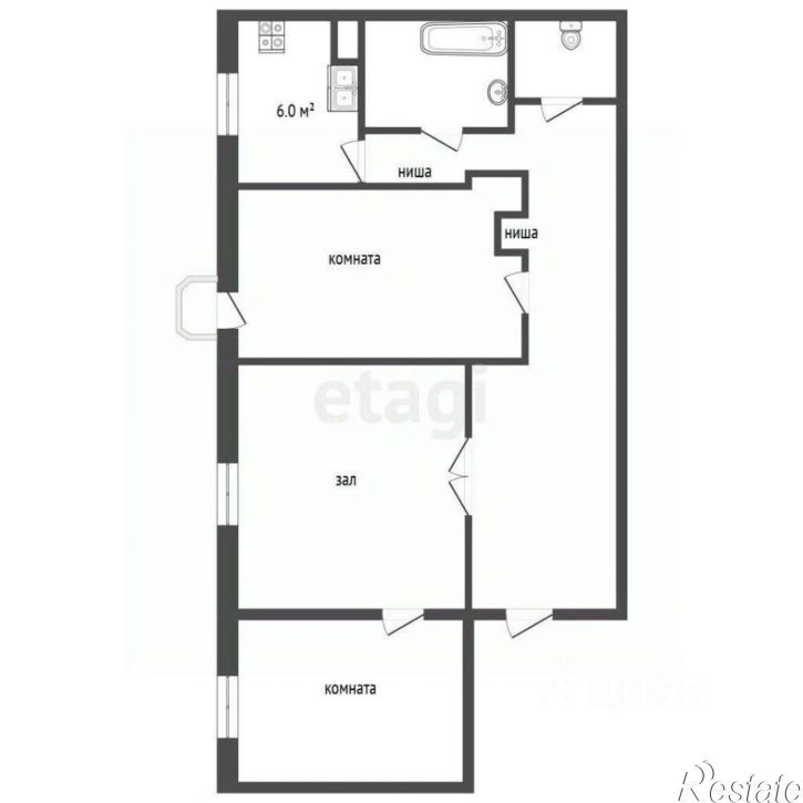 3-комн квартира переулок Степана Разина, 17,  д. 17