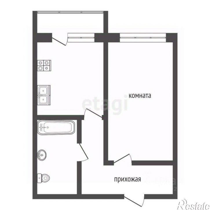 1-комн квартира Запрудный проезд, 4А,  д. 4А