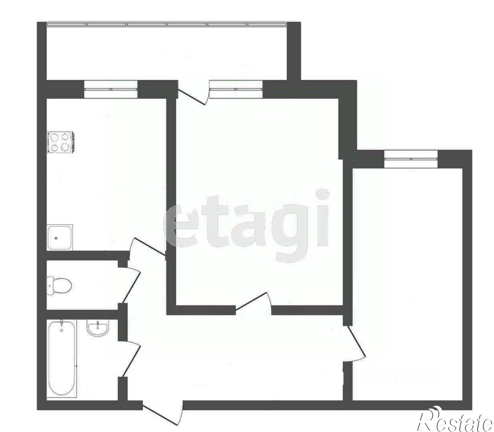 Купить квартиру за 6 100 000 рублей на Студенецкая набережная, 11А