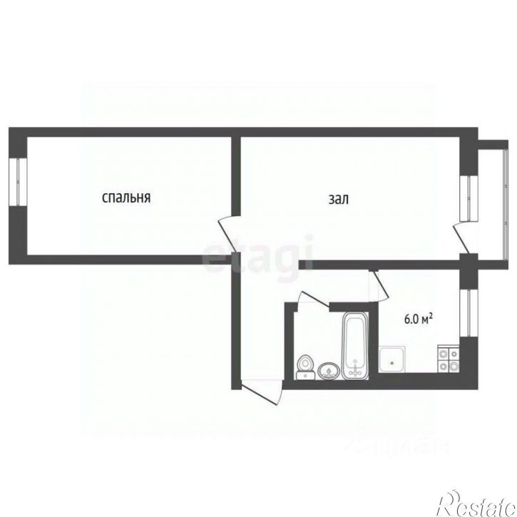 2-комн квартира улица Володарского, 2,  д. 2