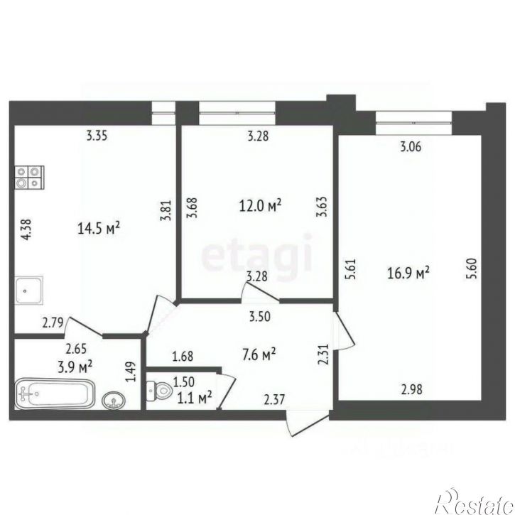 2-комн квартира Моршанское шоссе, 28,  д. 28