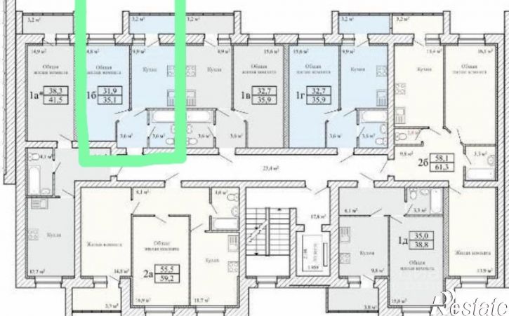 1-комн квартира в новом доме ул Мичуринская, 240,  д. 240