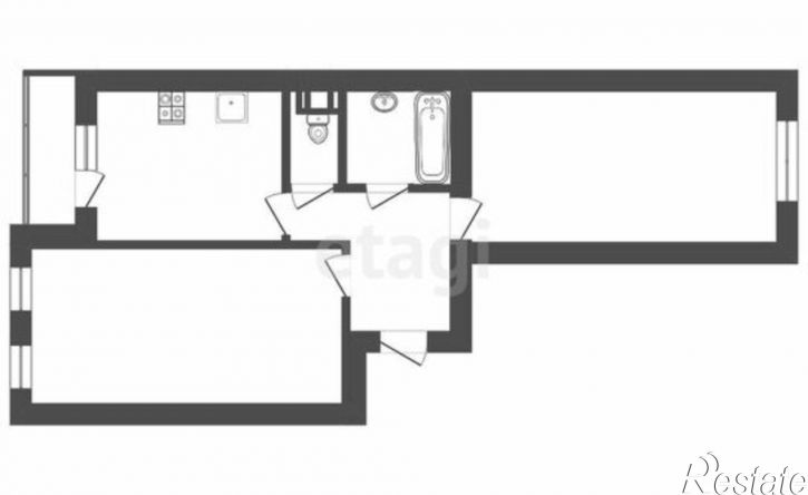 2-комн квартира ул Державинская, 13,  д. 13