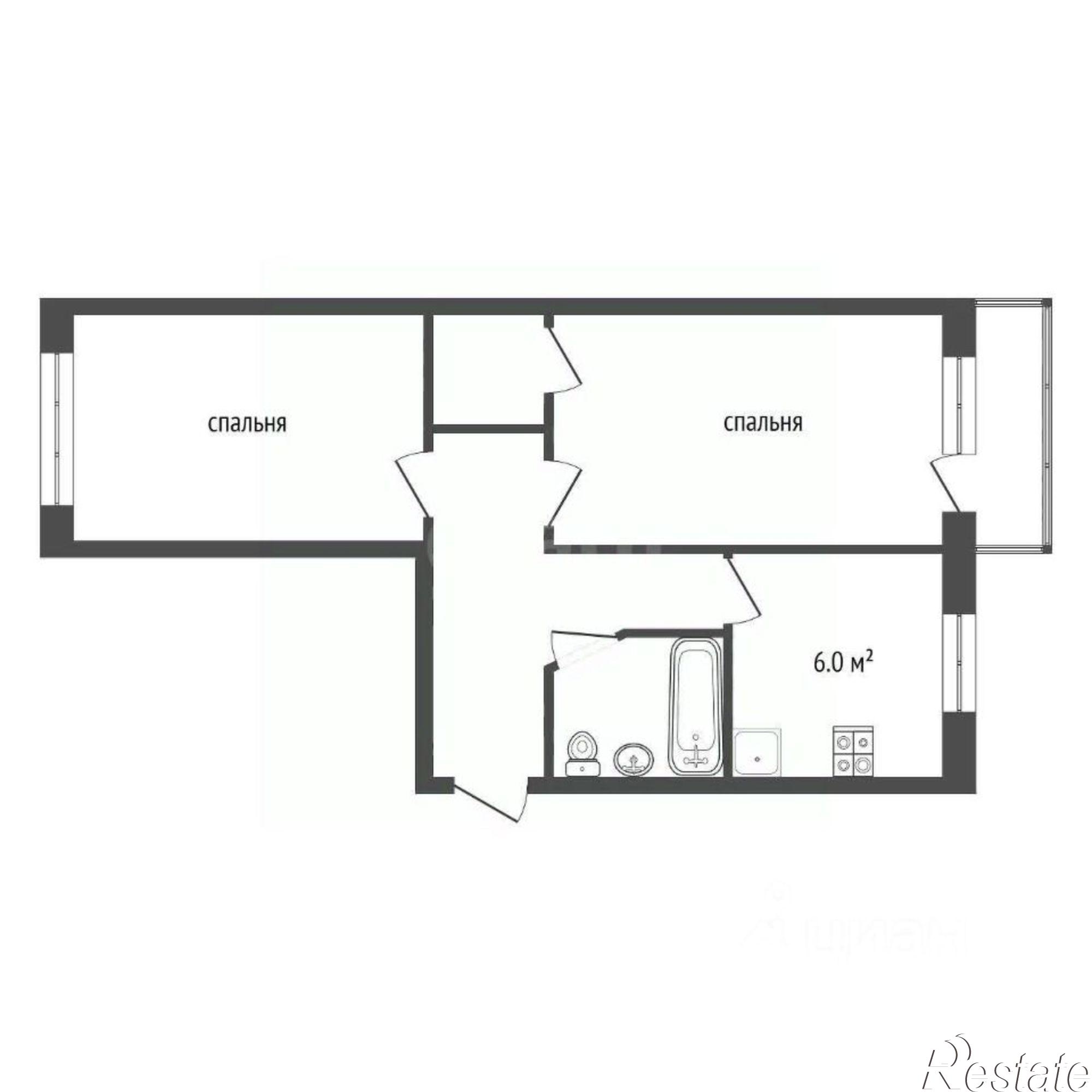 Купить квартиру за 4 500 000 рублей на ул Мичуринская, 163