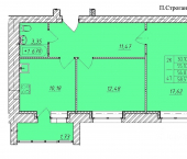 2-комн, 58 кв м, этаж 4/9 улица имени Павла Строганова, 3Б