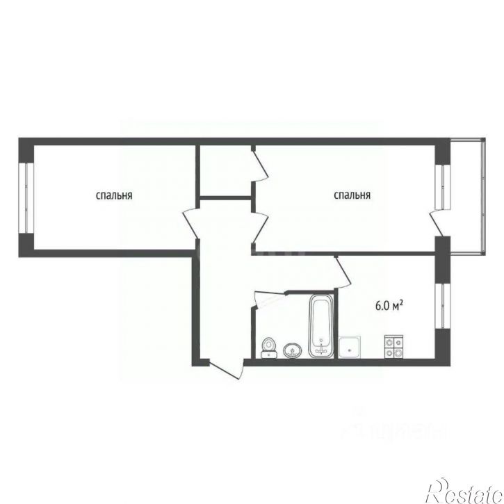 2-комн квартира ул Мичуринская, 163,  д. 163