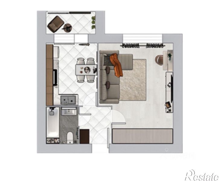 1-комн квартира в новом доме ул Мичуринская, 226,  д. 226