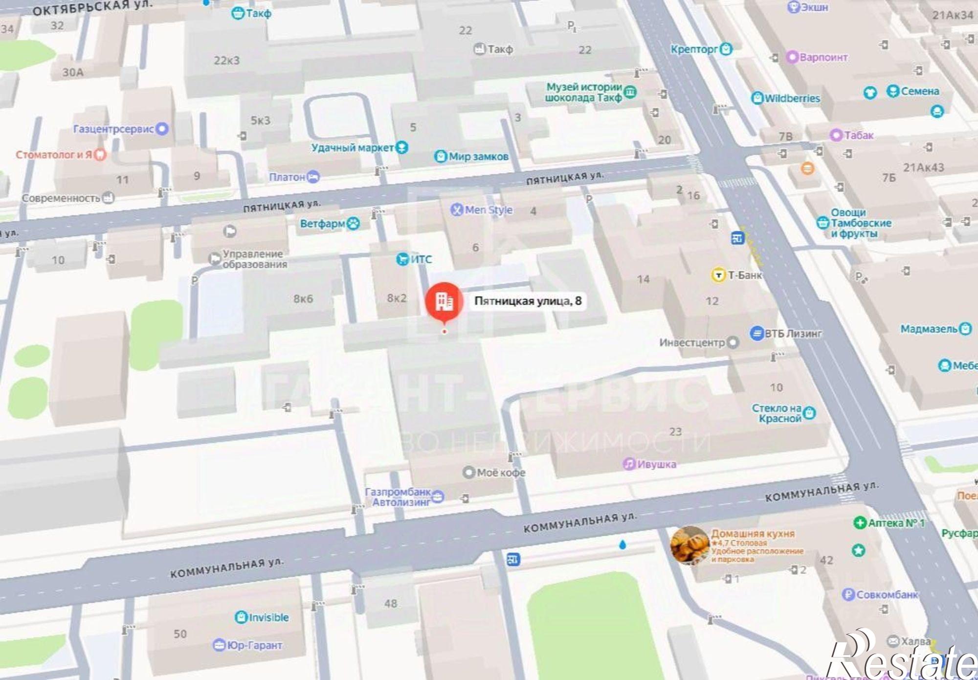 Купить торговое помещение за 1 058 930 рублей на ул Пятницкая, 8