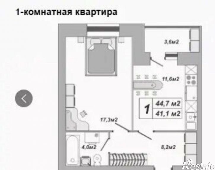 1-комн квартира в новом доме ул Чичерина, 7/1,  д. 7/1