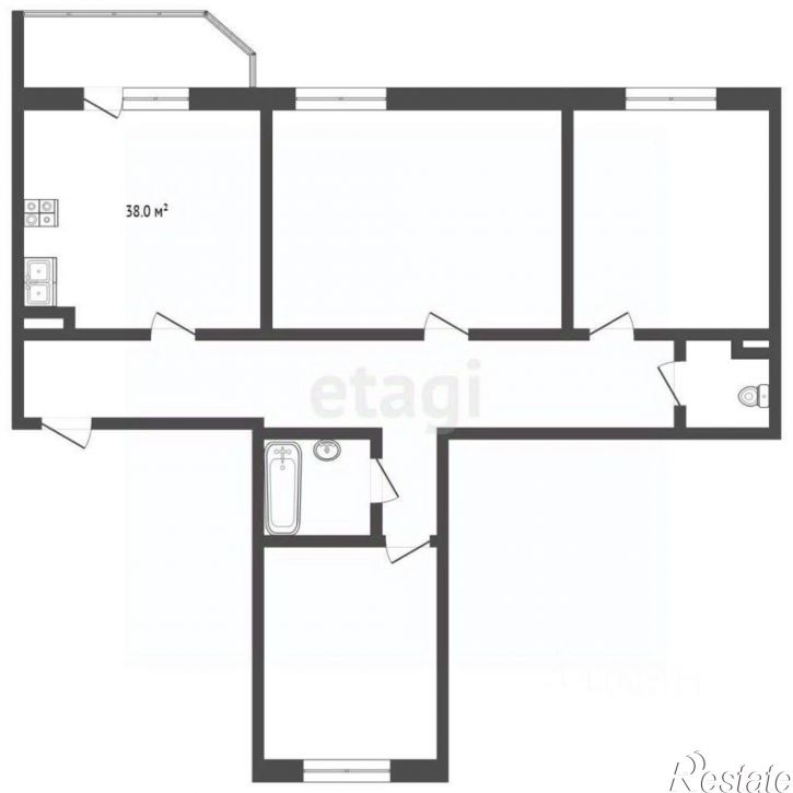 3-комн квартира ул Агапкина, 25а,  д. 25а