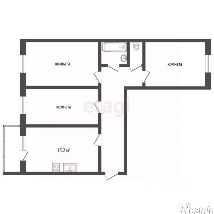 3-комн квартира пр-д Школьный-1, 5,  д. 5