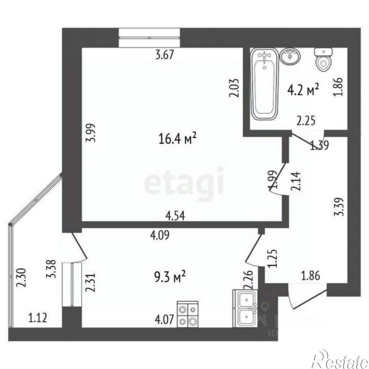 1-комн квартира ул Оренбургская, 31,  д. 31