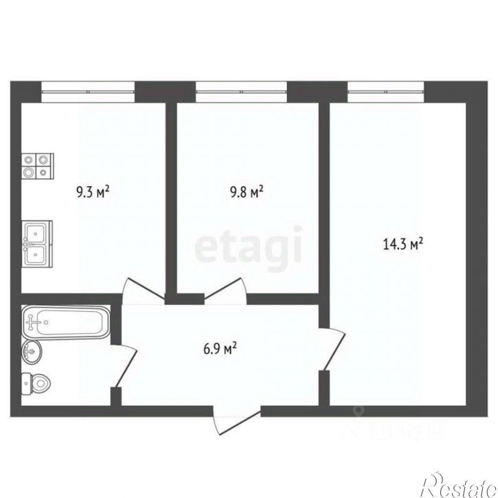 2-комн квартира ул Победы, 10,  д. 10