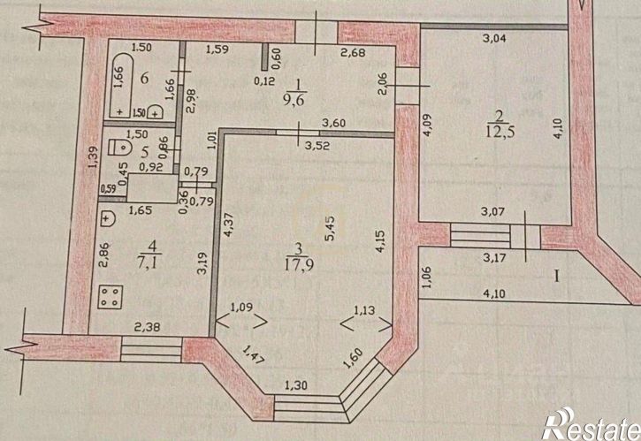 2-комн квартира ул Набережная, 26/1,  д. 26/1