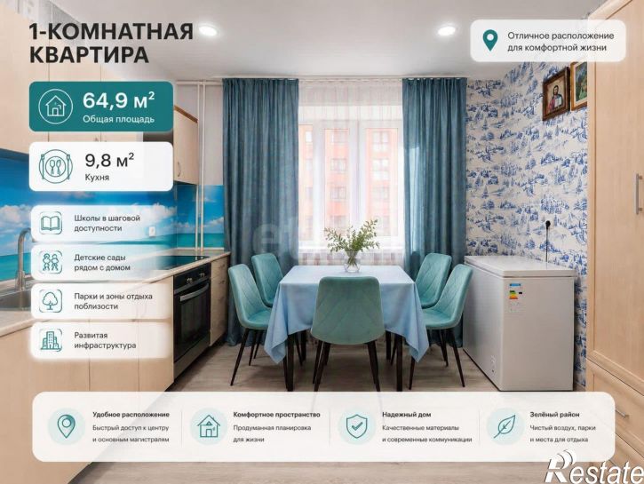 3-комн квартира пр-д Школьный-1, 9,  д. 9