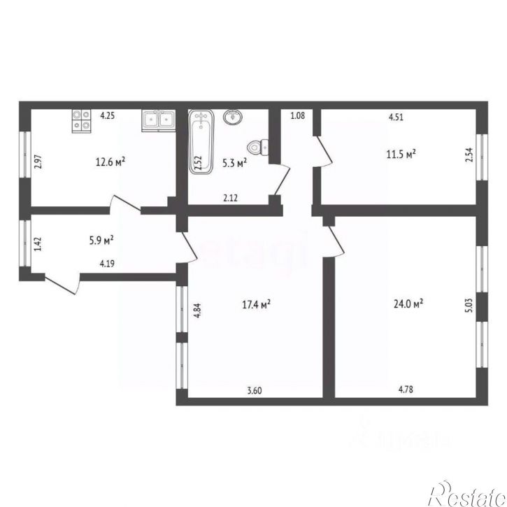 3-комн квартира пр-д Школьный-1, 9,  д. 9