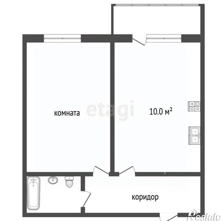 1-комн квартира ул имени Павла Строганова, 3,  д. 3