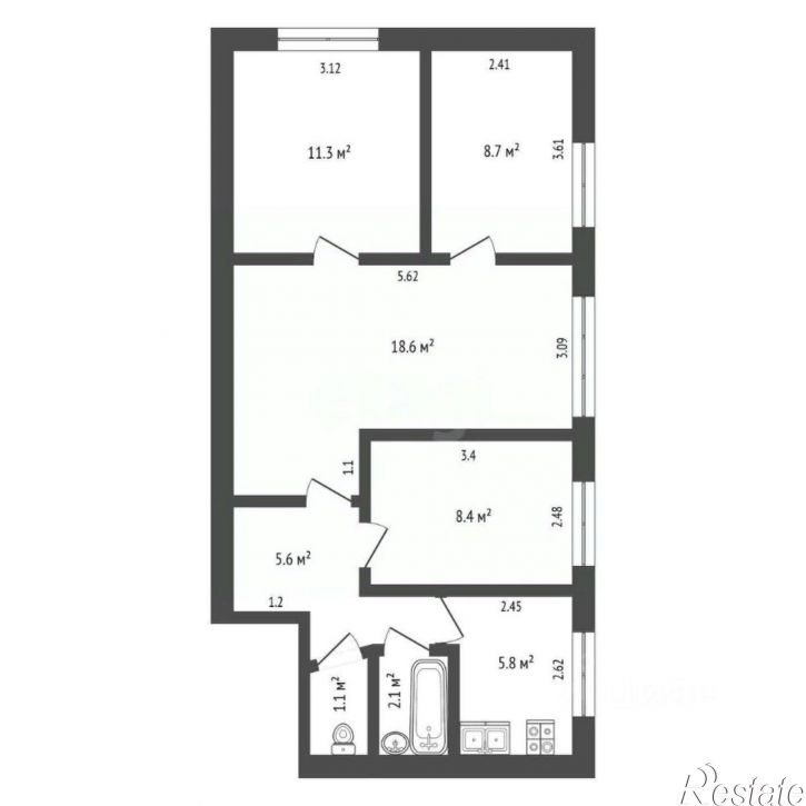 4-комн квартира ул Т.Дерунец, 73,  д. 73