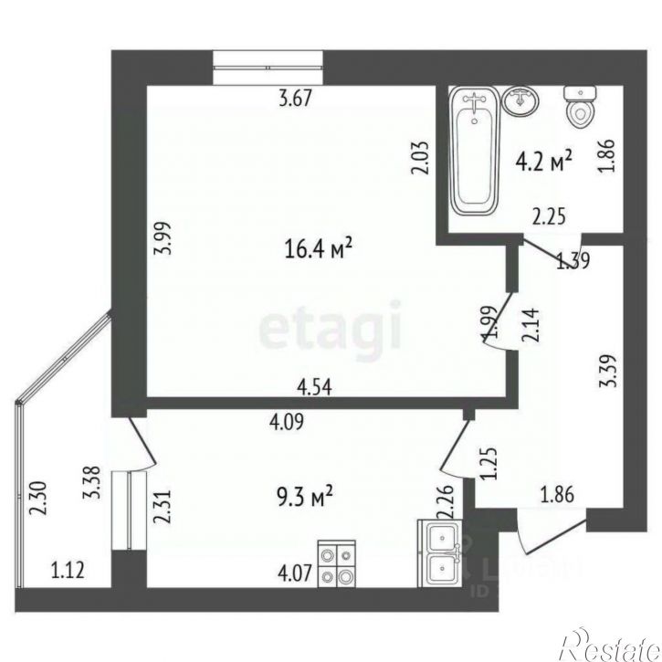 1-комн квартира ул Оренбургская, 31,  д. 31