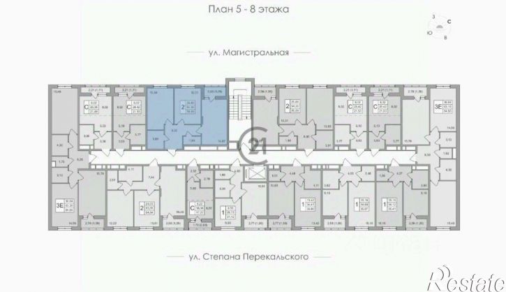 2-комн квартира в новом доме Тамбов городской округ