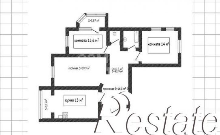 3-комн квартира Советская улица, 190В к2,  д. 190В к2